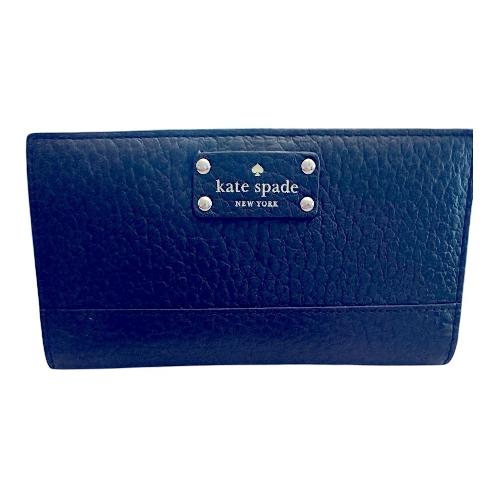 EUC Kate Spade Black Leather Wallet